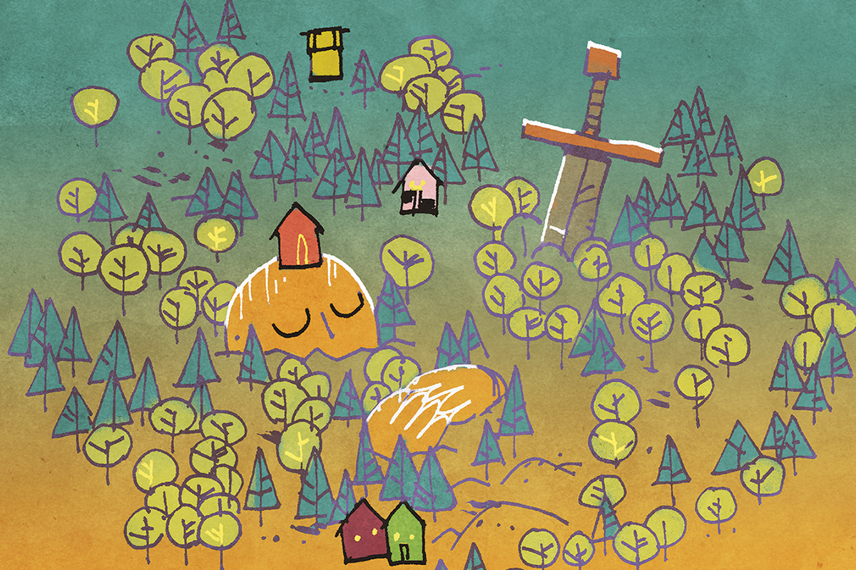 Art from the Buried Giant card from the game Oath
