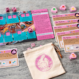 Coral Cap Pirates player board and components