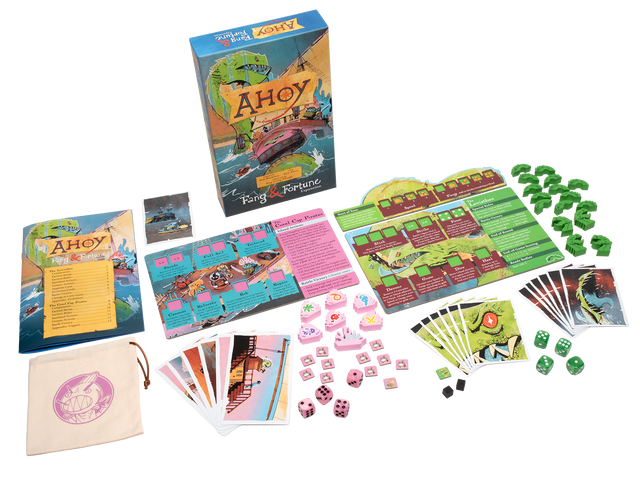 Ahoy Fang & Fortune game box and components