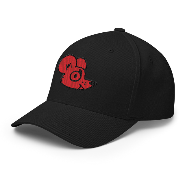 Lord of the Hundreds VP on Black baseball cap, 3 quarter view