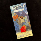 Enamel pin set featuring the rat and badger meeples from Root The Marauder Expansion