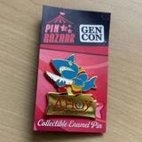 Ahoy Shark Pin part of Gen Con 2023 Pin Bazaar