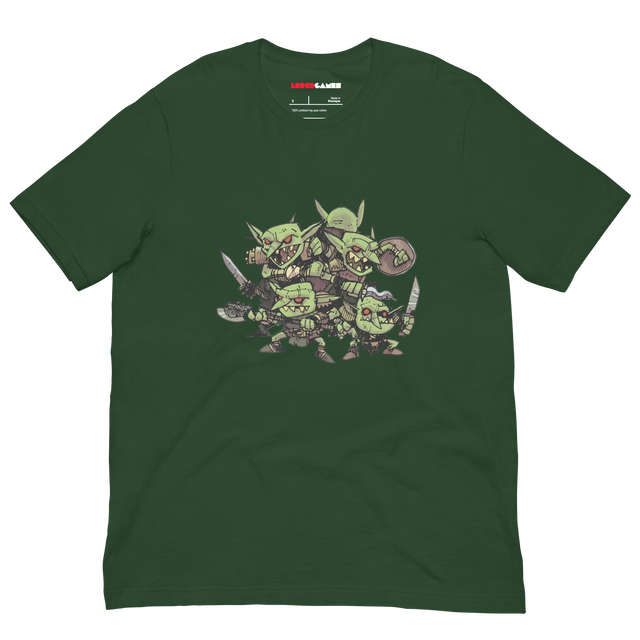 Green t-shirt with the goblin crew from Vast TCC