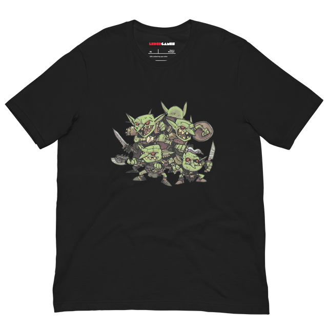 Black t-shirt with the goblin crew from Vast TCC