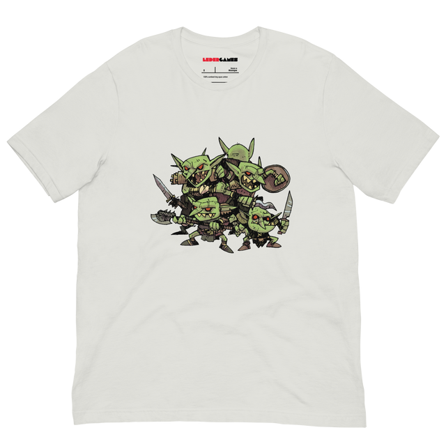 White t-shirt with the goblin crew from Vast TCC