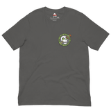 Dark Grey t-shirt with skeleton icon from Vast the Mysterious Manor on the left chest