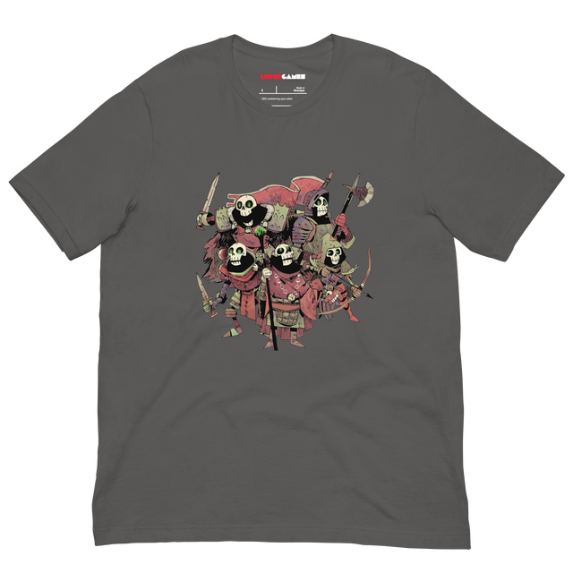 Dark Grey t-shirt with the skeleton crew from Vast TMM