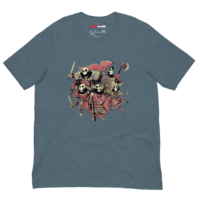 Slate t-shirt with the skeleton crew from Vast TMM
