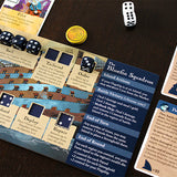 The player board and components for the Bluefin Squadron