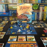 Ahoy box and components for a 4-player game