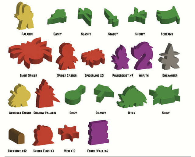 Vast: The Mysterious Manor Wooden Meeples